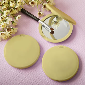 Perfectly Plain Collection Gold  Compact Mirror