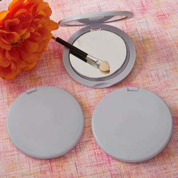 Perfectly Plain Collection Silver Compact  Mirrors