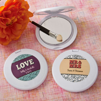 personalized compact mirror from fashioncraft - Marquee design