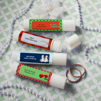 Design Your Own Collection Lip Balm Favors - Holiday Themed