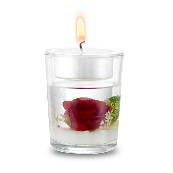 Stunning Red rose candle favor