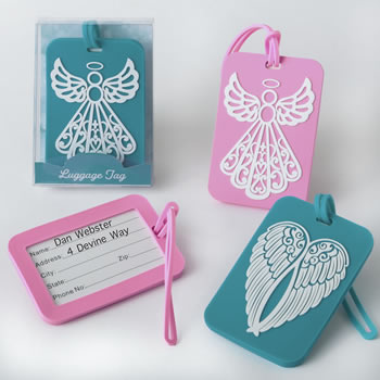 Angel and Angel wings Luggage Tags - 4 assorted designs