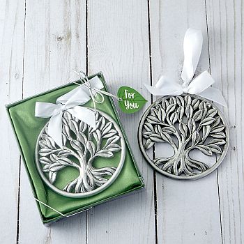 Tree of Life pewter finish hanging ornament