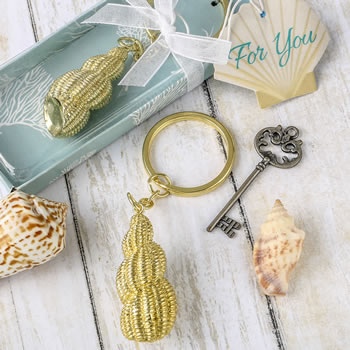 Conch Shell Key Chain