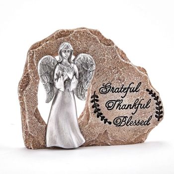 ANGEL ON ROCK- GRATEFUL-THANKFUL-BLESSED