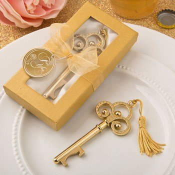 Gold vintage skeleton key bottle opener from fashioncraft