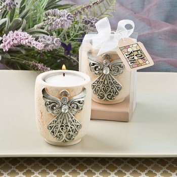 Religious Exquisite Angel design candle tea light holder from fashioncraft