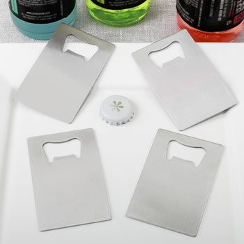 Perfectly Plain Collection - Credit Card stainless steel bottle opener