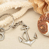 Ocean Themed Anchor Key Chain Favor