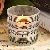 Musical note design candles