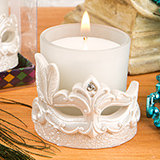 Mardi Gras Masked Theme Candle Votive