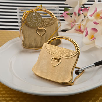 'Elegant Reflections' Collection Gold Purse Compact Mirror