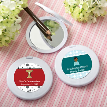 Religious Personalized Expressions Collection Mirror Compact Favors