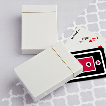 Perfectly Plain Collection Playing Card in Cardboard Box Favors