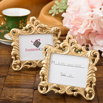 Gold Baroque style frame favor from fashioncraft