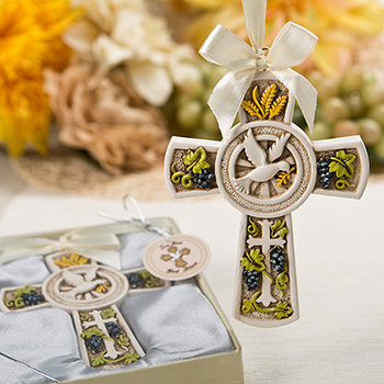 Holy Natures Harvest Themed Cross Ornament from Fashioncraft