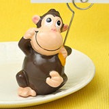 Hand Painted Ceramic Monkey  place card/photo holders