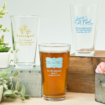Expressions Collection 16oz pint glasses
