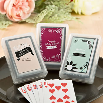 Vintage Design Collection playing card favors