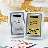 Personalized Metallics Collection playing cards favors