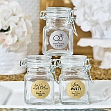 Apothecary Jars with hinged lid from our Personalized Metallics Collection