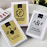 Personalized Metallics Collection playing card favors