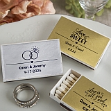 Personalized Metallics Collection Matchbox Favors (PACK OF 50)