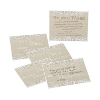 Lillian Rose Country Lace Guest Cards - Set of 48