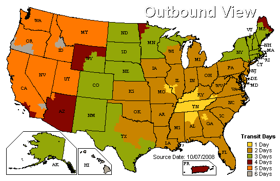 Ground Transit Times