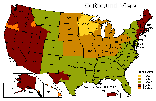 Ground Transit Times