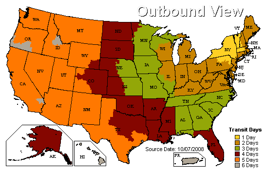 Ground Transit Times