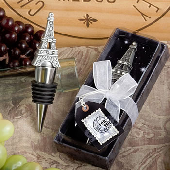 From Paris with Love Collection Eiffel Tower Wine Bottle Stopper Favors