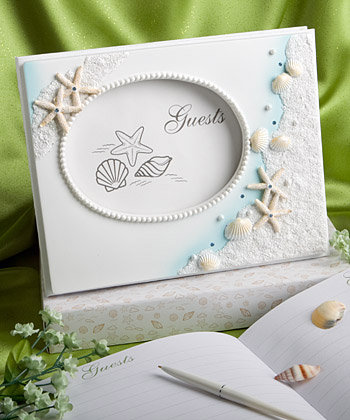 Finishing Touches Collection Beach Themed Wedding Guest Book
