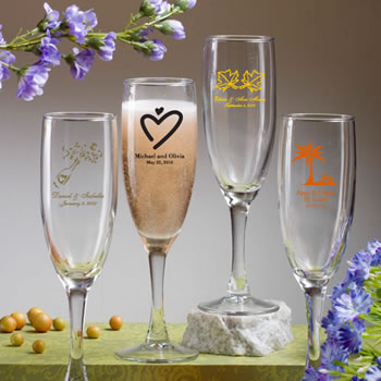 Engraved Champagne Flutes  Personalized Custom Champagne Glasses