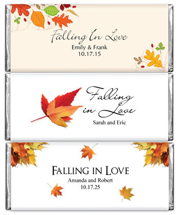 Hersheys Fall Theme 1.5 oz Chocolates Wedding Favors (5 designs available)