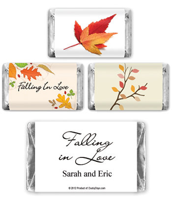 Fall Theme Hersheys Mini Chocolates (4 designs available)