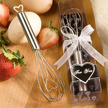Heart Whisk in Gift Box Wedding Bridal Shower Kitchen Cooking Favor MW30332 