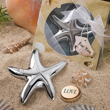 Starfish Design Bottle Opener Favors