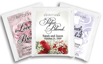 Personalized Tea Favors - Flower Theme (17 designs available)