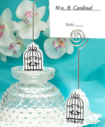 Elegant birdcage design place card holders