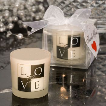 LOVE Design Candle Favors