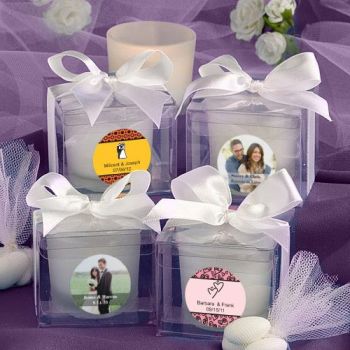 4/10 clear plastic carriage heart ribbon rhinestone gift box wedding party favor