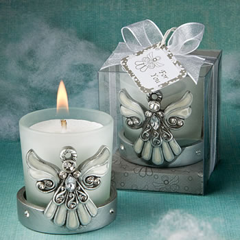 Religious Regal Favor Collection Angel Themed Candle Holders