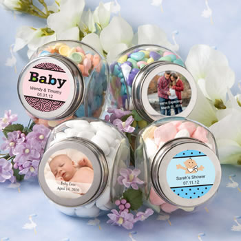 Personalized Glass Jar - Baby Shower Designs