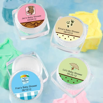 Free Personalization Personalized Holiday Lip Balm Favors Set of 15 