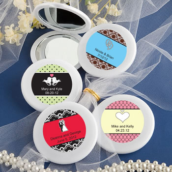 Personalized Expressions Collection Mirror Compact Favors - Love Themm