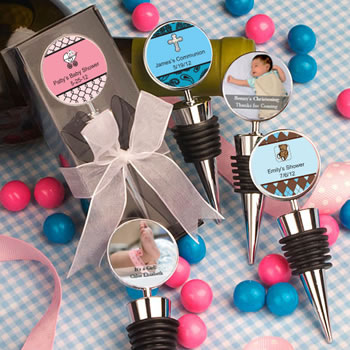 Baby Shower Personalized Expressions Collection Wine  Bottle Stopper Favors