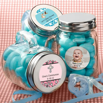 Baby Shower Personalized Expressions Collection Glass Mason Jars