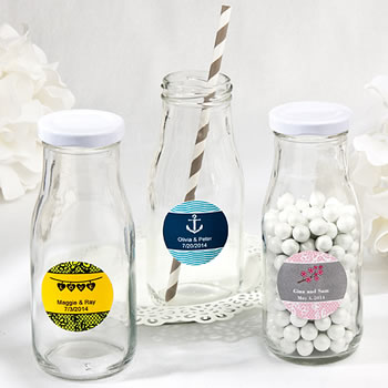 Wedding Design Your Own Collection vintage style milk bottles