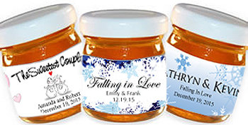 Personalized Honey Favors - Winter Theme (3 designs available)